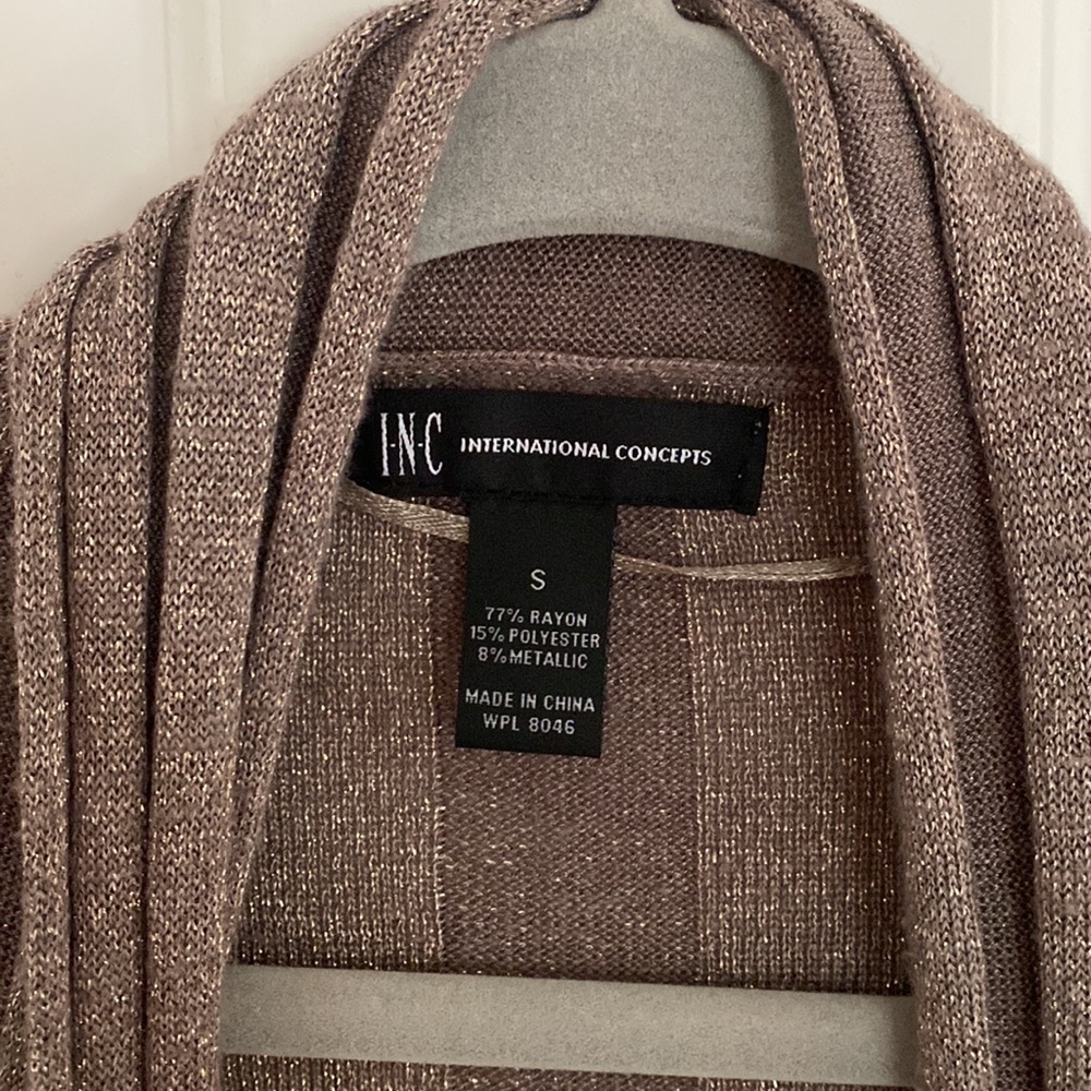 New York & Company Gold cardigan, size S